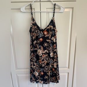 floral patterned slip dress